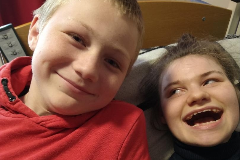 Picture of Eleanor and her brother