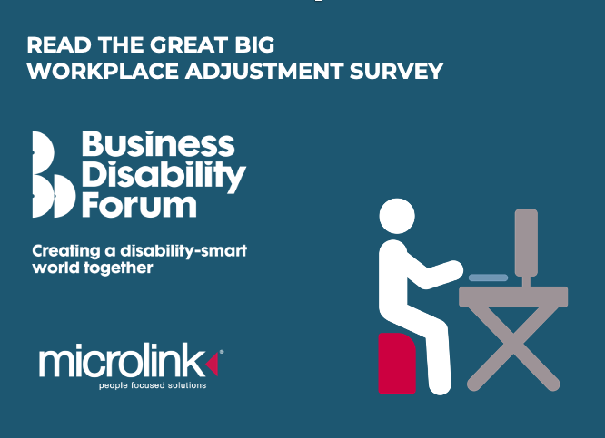 BDF and Microlink logo on the left, an animated guy sitting behind the desk on the right