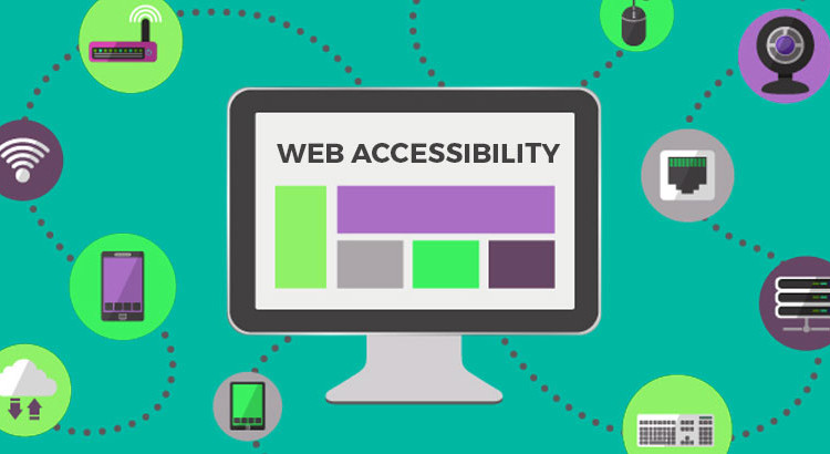 animated picture of a monitor with web accessibility written on it